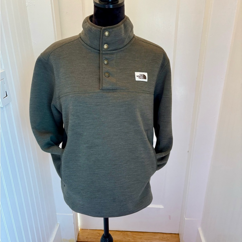 The North Face Olive Green Fleece Pullover